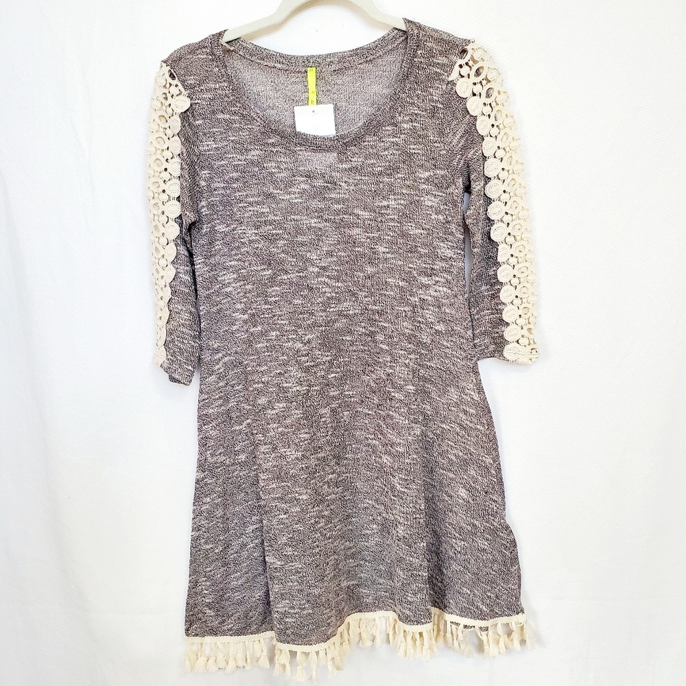 White Lotus Day Dream Fringe Dress NWT